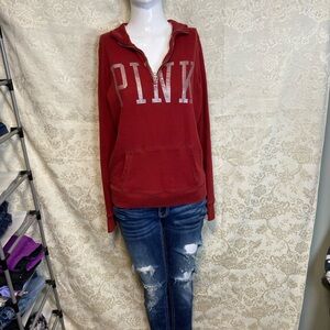 PINK Victoria's Secret Burgundy Cowl Neck Sweater